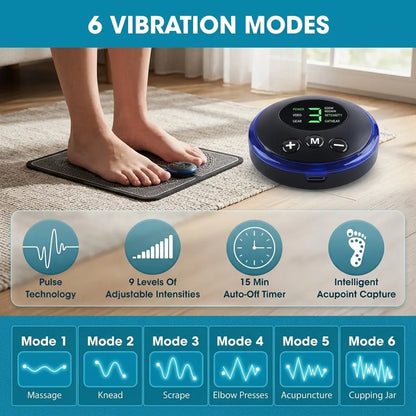 EMS Foot Massage Mat — Relaxation & Muscle Stimulation