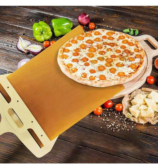 Sliding Pizza Peel Non-Stick Wooden Pizza Paddle for Baking
